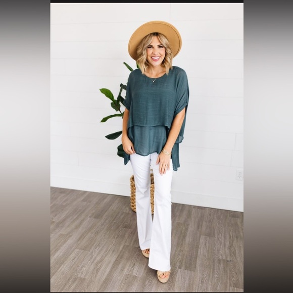 Teal Layered Tunic - Picture 3 of 4